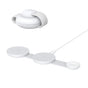 Incarcator wireless Anker MagGo 3-in-1 (B25M8H21), pentru iPhone 15/16, AirPods, Apple Watch, MagSafe Qi2, Pliabil, 15W, alb