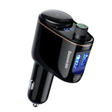 Incarcator auto Baseus Car MP3 Player S-06 (CCHC000001), Bluetooth FM Transmitter, USB, Cigarette Lighter Socket, Display, 12-24V, negru