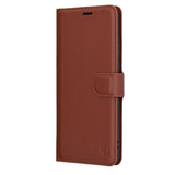Husa pentru Samsung Galaxy S25 Edge, Techsuit Leather Folio, maro