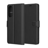 Husa pentru Samsung Galaxy S25 Edge, Techsuit Leather Folio, maro
