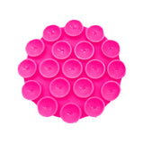 Suport de birou Techsuit Suport telefon (SP-CUP), Suction Pad pentru Selfies, Silicon, Adhesive Mount, Round Shape, roz