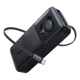 Baterie Externa Baseus Free2pull (P10073700123-00), cu Retractabil USB-C Cable, Type-C, Display, 20000mAh, 65W, 0.7m