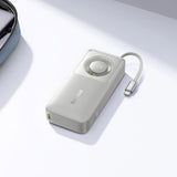 Baterie Externa Baseus Free2pull (P10073701843-00), cu Retractabil USB-C Cable, Type-C, Display, 10000mAh, 30W, 0.7m