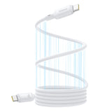 Cablu Baseus de date PicoGo (P10376800211-00), Magnetic, Type-C to Type-C, 240W, Incarcare rapida, 480Mbps, Silicon, 1m, alb