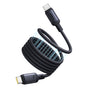 Cablu Baseus de date PicoGo (P10376800121-00), Magnetic, Type-C to Type-C, 240W, Incarcare rapida, 480Mbps, Silicon, 1m, negru