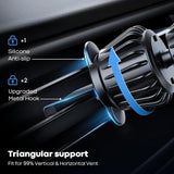 Suport auto Techsuit AirFix (S1), cu Metal Inel, Grila ventilatie Suport, MagSafe Compatibil, N52, 360A° Rotatie, negru