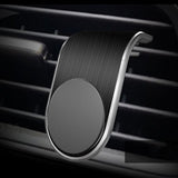 Suport auto Techsuit AirGrip (S7), Waterfall-Shaped, Magnetic Sigur Prindere pentru Grila ventilatie, Clema Prindere, negru;argintiu