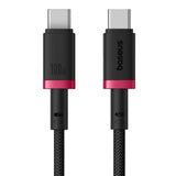 Cablu Baseus de date Dura Series (P10377803U01-01), pentru MacBook, Type-C, Incarcare rapida, PD 100W, 480Mbps, 1m, negru