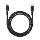 Cablu Baseus de date Dura Series (P10377803U01-01), pentru MacBook, Type-C, Incarcare rapida, PD 100W, 480Mbps, 1m, negru