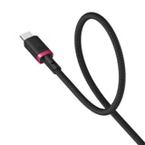 Cablu Baseus de date Dura Series (P10377803U01-01), pentru MacBook, Type-C, Incarcare rapida, PD 100W, 480Mbps, 1m, negru