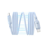 Cablu Baseus de date PicoGo (P10376800311-00), Magnetic, Type-C to Type-C, 240W, Incarcare rapida, 480Mbps, Silicon, 1m, bleu