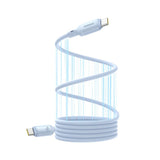 Cablu Baseus de date PicoGo (P10376800311-00), Magnetic, Type-C to Type-C, 240W, Incarcare rapida, 480Mbps, Silicon, 1m, bleu