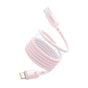 Cablu Baseus de date PicoGo (P10376800411-00), Magnetic, Type-C to Type-C, 240W, Incarcare rapida, 480Mbps, Silicon, 1m, roz