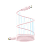 Cablu Baseus de date PicoGo (P10376800411-00), Magnetic, Type-C to Type-C, 240W, Incarcare rapida, 480Mbps, Silicon, 1m, roz