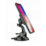 Suport auto Techsuit MagGrip (S6), pentru Bord, Prindere magnetica, 360° Rotation, Suction Cup, 2 Placa metalicas, negru