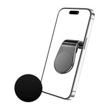 Suport auto Techsuit AirGrip (S7), Waterfall-Shaped, Magnetic Sigur Prindere pentru Grila ventilatie, Clema Prindere, negru;argintiu
