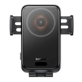 Suport auto cu incarcare wireless Baseus Wireless Auto Ventilatie Suport Wisdom Pro (C40381501123-00), 15W, 360A°, Auto Coil Alignment, Lumina LED, 7.2inch, negru