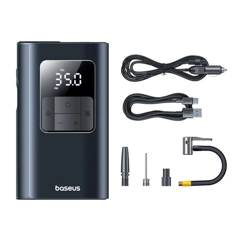 Baseus Car Compressor Primetrip VA1 (C11169001121-00), Wired & Wireless, cu Flashlight, 6000mAh, Baterie Externa, 75W