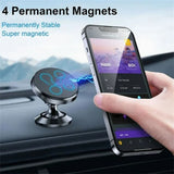Suport auto Techsuit TinyGrip (S10), Universal Magnetic Mobile Suport, cu Placa metalica, Strong Magnet, negru