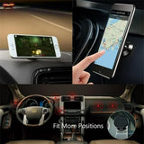 Suport auto Techsuit TinyGrip (S10), Universal Magnetic Mobile Suport, cu Placa metalica, Strong Magnet, negru