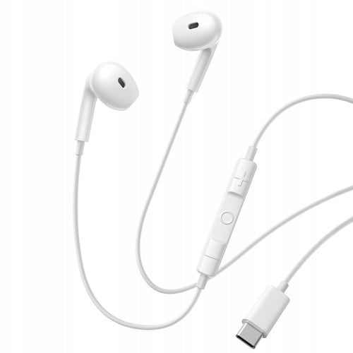Baseus Casti cu Fir Encok CZ19 (A00182201213-00), Type-C, 13mm Drivers, 60° Semi-In-Ear, Omni-Directional Mic, Alb