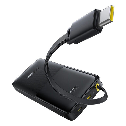Baterie Externa Baseus Bipow 2 (P10077101113-01), cu Integrat USB-C Cable, Type-C, USB, Smart Display, 20000mAh, 20W