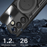 Husa pentru Samsung Galaxy S25 Edge, Techsuit CamGuard Pro, albastru