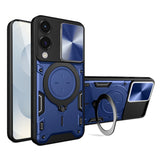 Husa pentru Samsung Galaxy S25 Edge, Techsuit CamGuard Pro, albastru