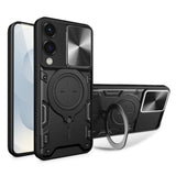 Husa pentru Samsung Galaxy S25 Edge, Techsuit CamGuard Pro, albastru