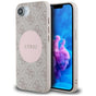 Husa pentru iPhone 16e, Guess 4G Circle Classic Logo MagSafe (GUHMPSE4P4PGRSGP), roz