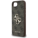 Husa pentru iPhone 16e, Guess Hardcase 4G Big Logo (GUHCPSE44GMGBR), maro