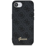 Husa pentru iPhone 16e, Guess Hardcase 4G Script Logo (GUHMPSE4HG4SHK), negru