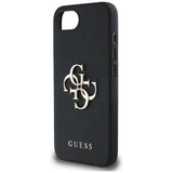 Husa pentru iPhone 16e, Guess Hardcase 4G Grained Big and Classic Logo (GUHCPSE4PGT4MBK), negru