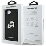 Husa pentru iPhone 16e, Karl Lagerfeld Hardcase Glitter Fixed (KLHCPSE4PFGKCPK), albastru