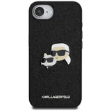 Husa pentru iPhone 16e, Karl Lagerfeld Hardcase Glitter Fixed (KLHCPSE4PFGKCPK), albastru