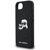 Husa pentru iPhone 16e, Karl Lagerfeld Hardcase Glitter Fixed (KLHCPSE4PFGKCPK), albastru