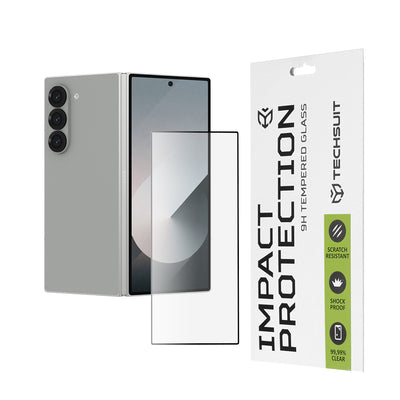 Folie de protectie pentru Samsung Galaxy Z Fold6, Techsuit 111D Full Cover / Full Glue Glass [Outside Screen]