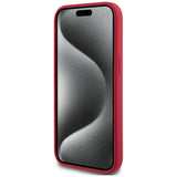 Husa pentru iPhone 15, Karl Lagerfeld Silicone MagSafe (KLHMP15SSCMKCRHR), rosu