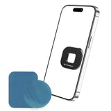 Suport auto Techsuit Suport telefon Tiny Series (HOLD210), Bord Prindere magnetica, Multipurpose Use, Quadrilateral, 2 Placa metalicas, negru