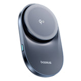 Suport auto cu incarcare wireless Baseus Wireless PrimeTrip VC1 Pro (C40169009123-00), pentru Grila ventilatie, Type-C, 15W, Qi2, cu Cooling Fan, albastru