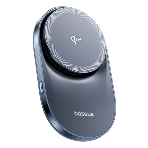 Suport auto cu incarcare wireless Baseus Wireless PrimeTrip VC1 Pro (C40169009123-00), pentru Grila ventilatie, Type-C, 15W, Qi2, cu Cooling Fan, albastru