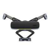 Suport auto Baseus (C40483401813-00), pentru Phone/Tablet, Piele Finish, Retractabil Arms, Auto Clamping, negru