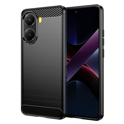 Husa pentru Xiaomi POCO X7 Pro, Techsuit Carbon Silicone, negru
