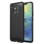 Husa pentru Huawei Mate 20 Pro, Techsuit Carbon Silicone, negru
