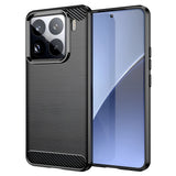 Husa pentru Xiaomi 15 Pro, Techsuit Carbon Silicone, albastru