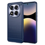 Husa pentru Xiaomi Redmi Note 14 Pro 5G, Techsuit Carbon Silicone, albastru