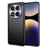 Husa pentru Xiaomi Redmi Note 14 Pro 5G, Techsuit Carbon Silicone, albastru