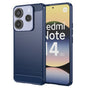 Husa pentru Xiaomi Redmi Note 14 5G, Techsuit Carbon Silicone, albastru