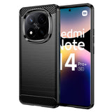 Husa pentru Xiaomi Redmi Note 14 Pro+ 5G, Techsuit Carbon Silicone, albastru