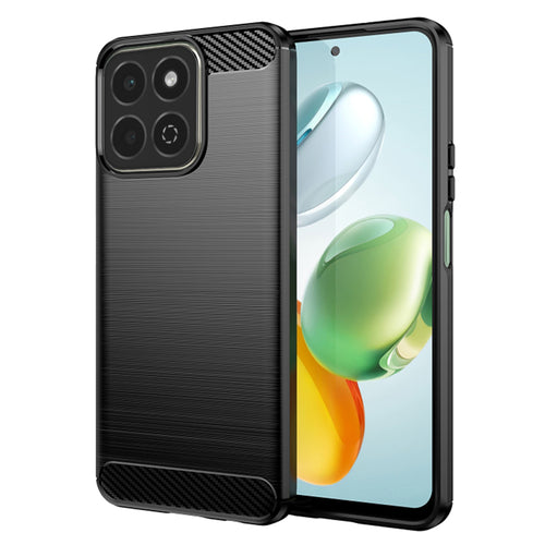 Husa pentru Honor 200 Smart, Techsuit Carbon Silicone, negru